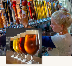 authentic craft beers served